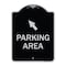 Signmission Parking Area with Upper Left Arrow Heavy-Gauge Aluminum Architectural Sign, 24" x 18", BS-1824-23464 A-DES-BS-1824-23464 - alternate 1